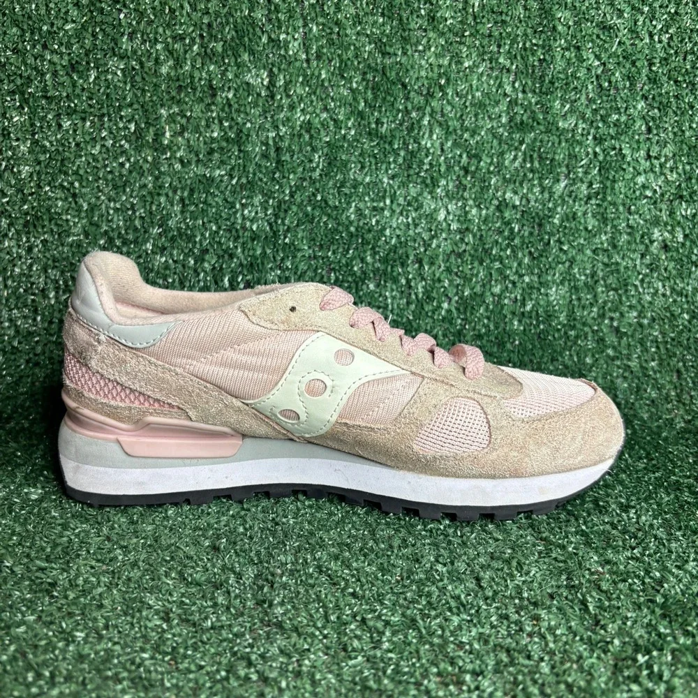 Saucony Shadow Original Lifestyle Suede Mesh Running Sneakers Pink Womens Sz 7.5